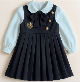 2015-A - Little Scholar Pleated Dress