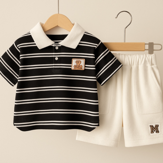 CC1 - Little Classic Polo & Shorts Set
