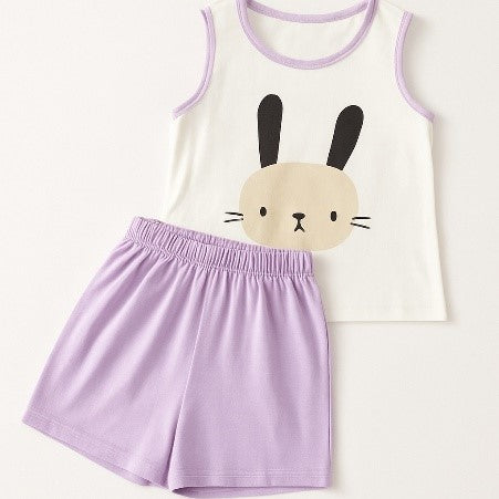 X005-6 - Ensemble lapin sans manches et short