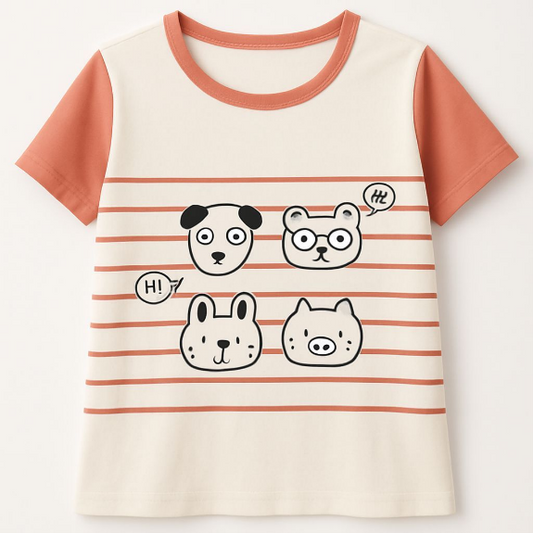 KK9 - Boy's Playful Print Tee for Kids