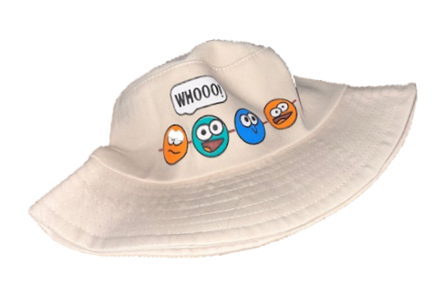 H2 - Smiley Face Printed Summer Hats