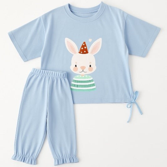 CG010-Blue Bunny T-Shirt & Jogger Set