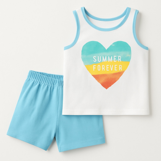 X005-2 Sleeveless Summer Outfit Set